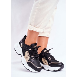 SEA Calçados Esportivos Femininos Preto Ouro Pequim amarelo 1