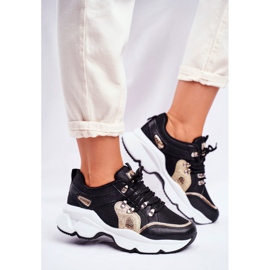 SEA Calçados Esportivos Femininos Preto Ouro Pequim amarelo 2