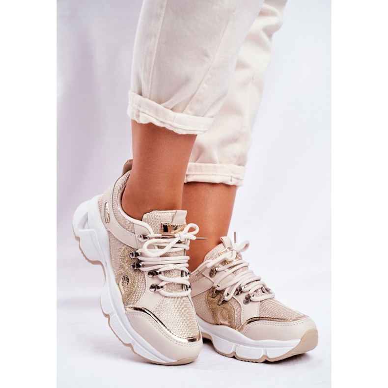 SEA Calçados Esportivos Femininos Ouro Pequim dourado 1