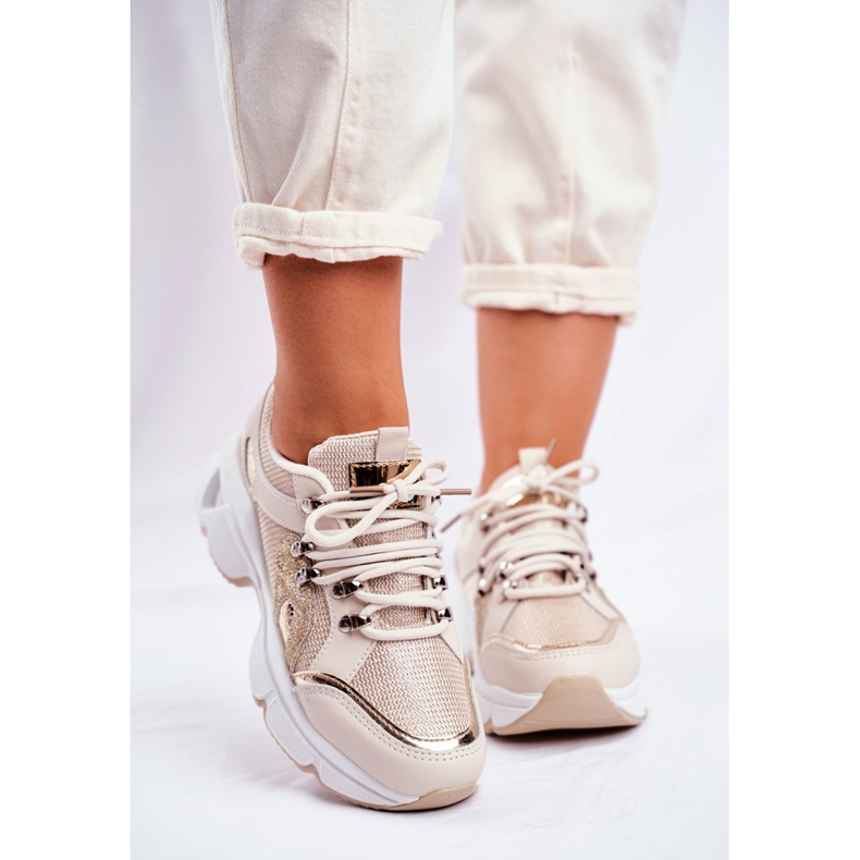 SEA Calçados Esportivos Femininos Ouro Pequim dourado 2