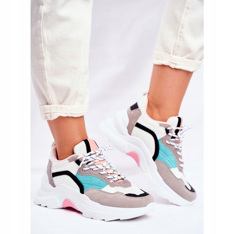 PS1 Calçados Esportivos Femininos Tênis Branco E Verde Mindanao preto rosa cinza 2