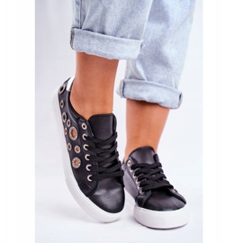 PS1 Tênis feminino com furos e zircônia cúbica roxas pretas preto cinza 2