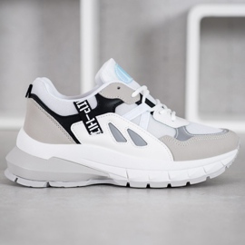 Weide Tênis esportivos branco preto cinza 2