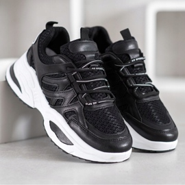 SHELOVET Tênis Pretos Confortáveis 2