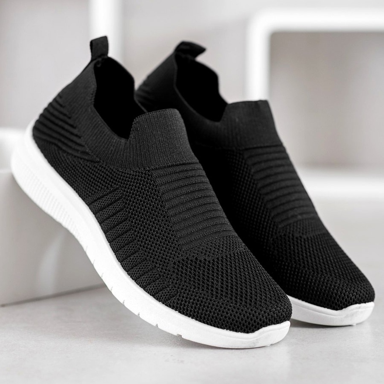 SHELOVET Sapatos Têxteis Deslizantes preto 2