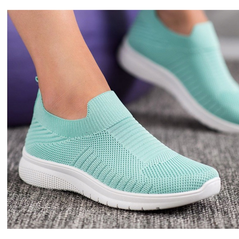 SHELOVET Sapatos Têxteis Deslizantes multicolorido verde 1