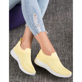 SHELOVET Sapatos Têxteis Deslizantes amarelo 1
