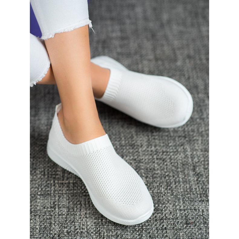 SHELOVET Slipons com aberturas confortáveis branco 1 SHELOVET Slipons com aberturas confortáveis branco 1
