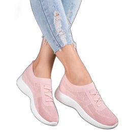 SHELOVET Sapatos Rosa Openwork 1