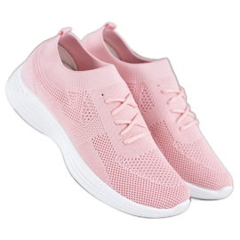 SHELOVET Sapatos Rosa Openwork 2