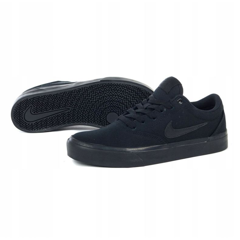 Sapatos Nike Sb Charge Cnvs Jr CQ0260-005 preto cinza 1