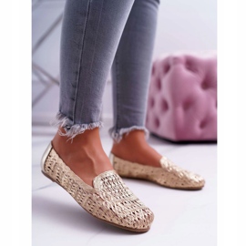 Bailarinas Lu Boo Trançado Golden 4Ever feminino dourado 1