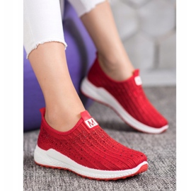 SHELOVET Sapatos Vermelhos Com Cristais 1