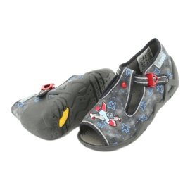 Calçados infantis Befado 217P099 vermelho azul cinza 5