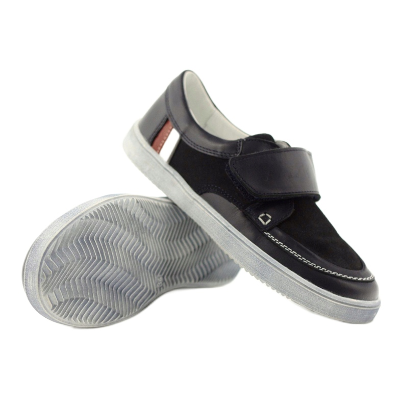 Sapatos esportivos de couro Bartek 28369 azul 4