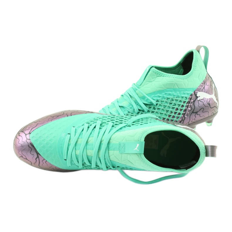 Chuteira Puma Future 2.3 Netfit Fg Ag Color Shift M 104832 01 verde 2