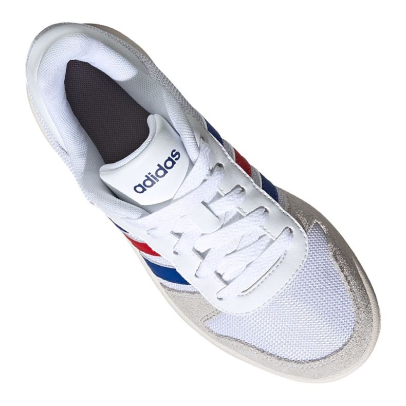 Sapatos Adidas Hoops 2.0 Jr FW9120 branco cinza 1