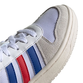 Sapatos Adidas Hoops 2.0 Jr FW9120 branco cinza 2
