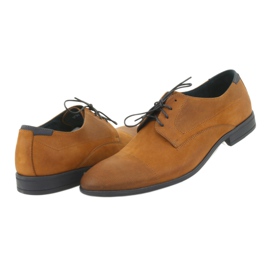 Pilpol Sapatos de couro masculino 1730 marrom castanho 3