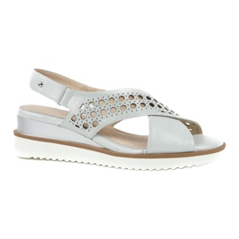 M.Daszyński Sandálias de prata em cunha Daszyński 1838 cinza 6 M.Daszyński Sandálias de prata em cunha Daszyński 1838 cinza 6