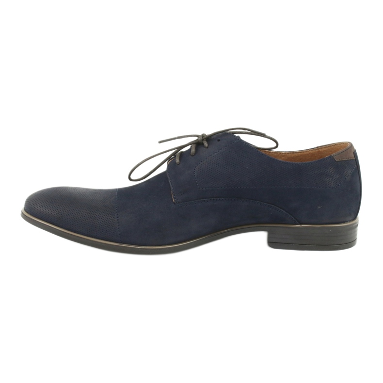 Pilpol 1731 Sapatos masculinos azuis da marinha azul 1