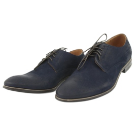 Pilpol 1731 Sapatos masculinos azuis da marinha azul 2