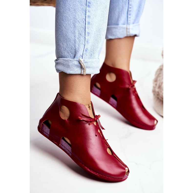 Brogues Maciejka Vermelho Feminino 03426-08 2