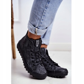Tênis feminino Big Star High Warmed Black GG274069 preto 1