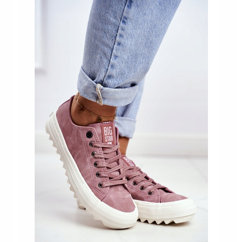 Tênis feminino Big Star rosa GG274111 1
