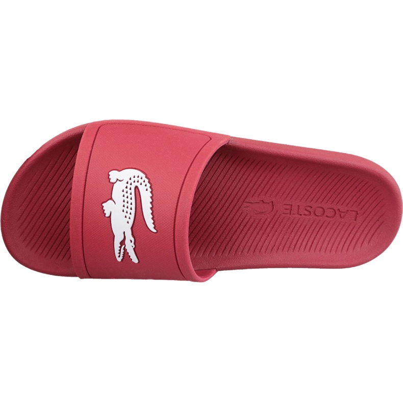 Lacoste Croco Slide 119 1 M 737CMA001817K branco vermelho 2
