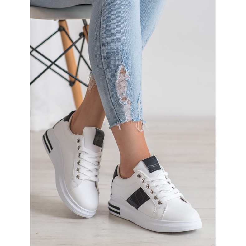 RTX WALK Tênis com palmilhas pretas branco preto 1