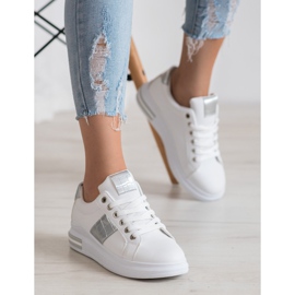 RTX WALK Tênis com inserções de prata branco cinza 1