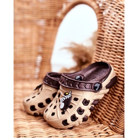 Espuma Marrom Crocs Marrom Plano Donald infantil castanho 1