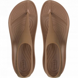 Crocs Serena Flip W 205468 860 castanho 1
