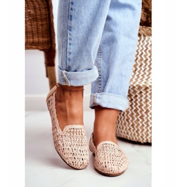 Bailarinas Lu Boo Trançado Bege 4Ever feminino 1