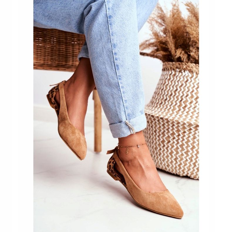 Lu Boo Ballerina In Spitz Suede Camel Better castanho 2 Lu Boo Ballerina In Spitz Suede Camel Better castanho 2