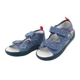 American Club Sapatos infantis sandálias americanas palmilha de couro TEN28 vermelho azul amarelo 2