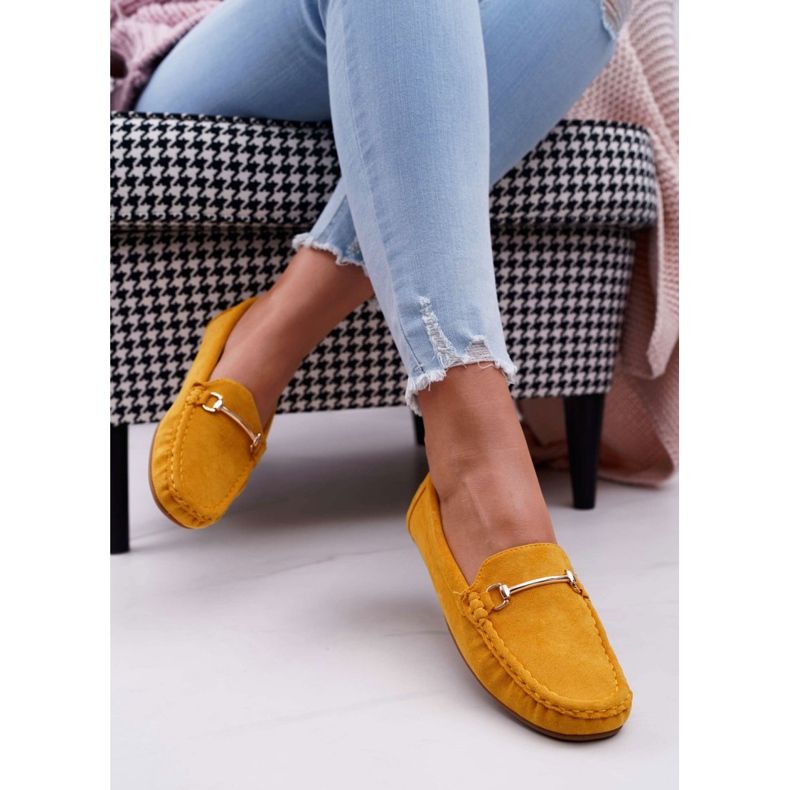 SEA Mocassim amarelo feminino camurça Sonnero 2