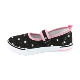 American Club Tênis de velcro TEN14 preto rosa 1