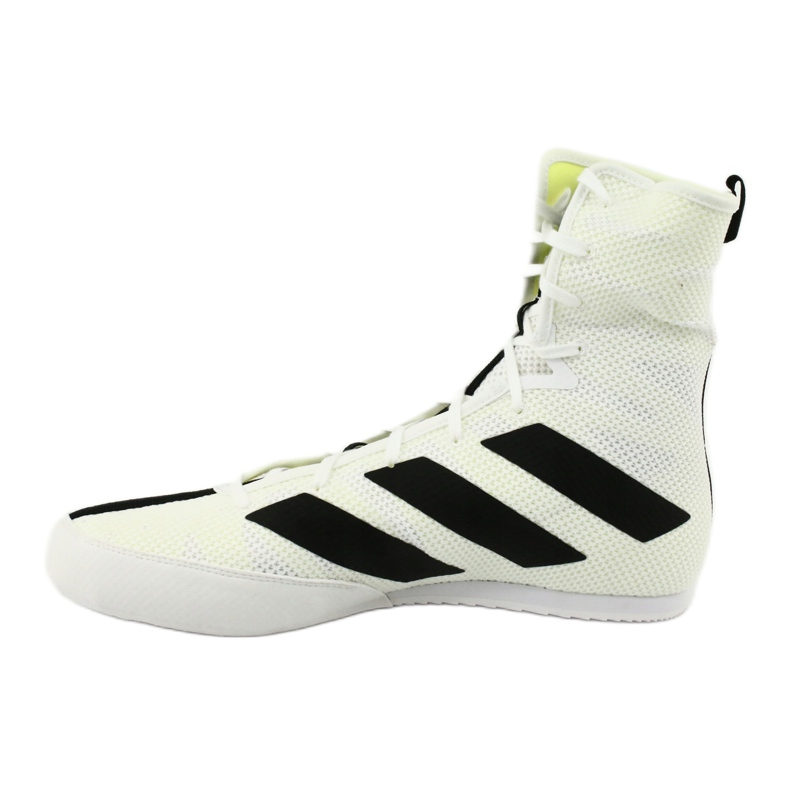 Sapatos de boxe Adidas Box Hog 3 brancos preto amarelo 1