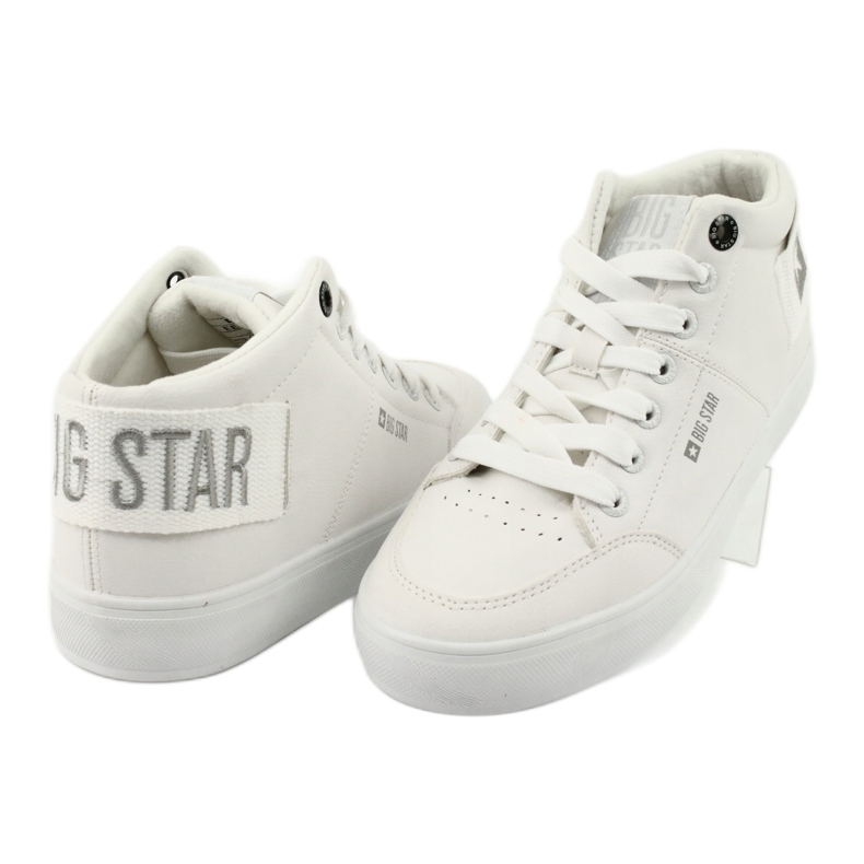 Tênis alto Big Star EE274352 branco cinza 4