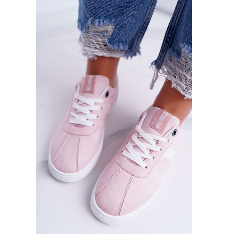 Sapatas esportivas femininas Big Star rosa DD274621 2