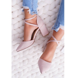 SEA Sapatos femininos no salto no Spitz Beige Cosmo bege 1