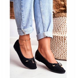 Bailarinas Lu Boo Camurça Preta Layla Feminina preto 1