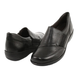 Sapatos femininos decotados Caprice teg.H preto 3