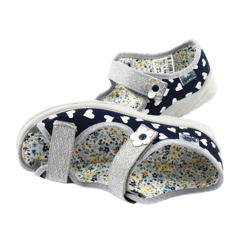 Calçados infantis Befado 969X148 azul marinho azul-marinho cinza 4