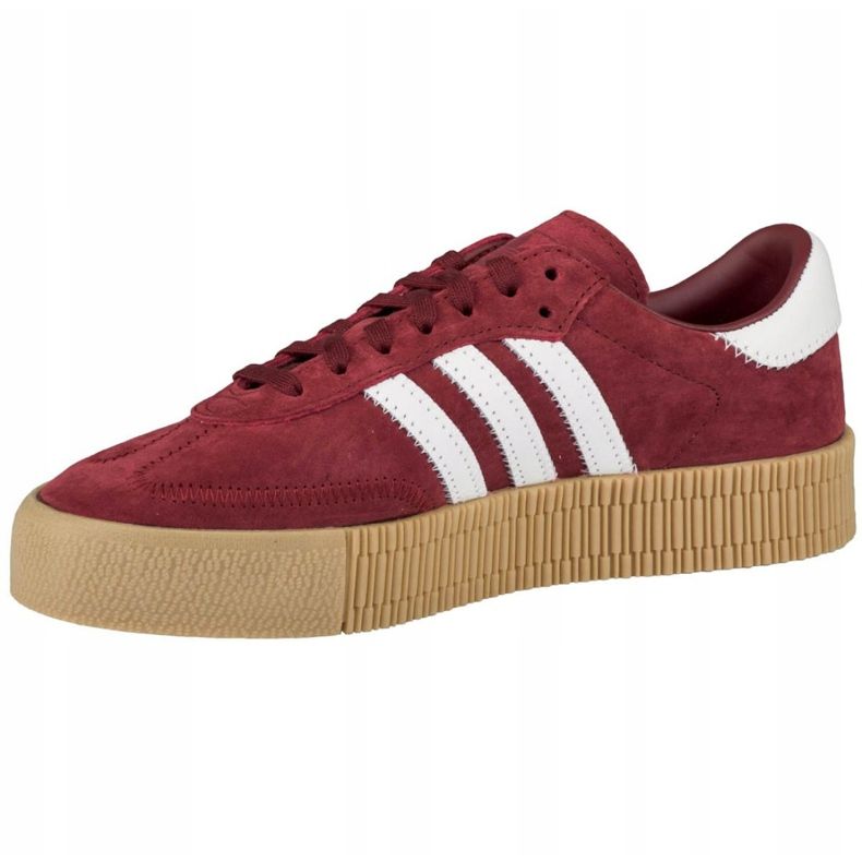 Sapatos Adidas Originals Sambarose W F36268 vermelho cinza 1