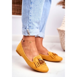 BUGO Mocassim feminino - Yellow Lords Franjas Therese amarelo 1