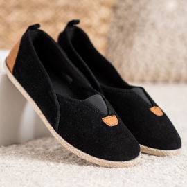 SHELOVET Slipons pretos 2