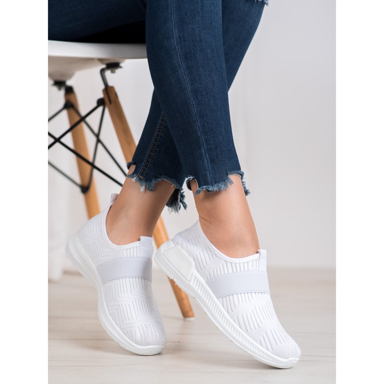 SHELOVET Calçados Esportivos Slip-on branco 2